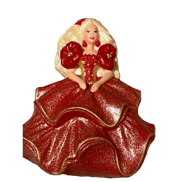 Hallmark/ Mattel Barbie Christmas Pin/ Brooch 1995 - Picture 8 of 10